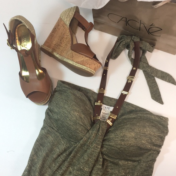 🤎RALPH LAUREN🤎BROWN SHEILA ESPADRILLE WEDGE SANDAL-SIZE 5.5B-NOT FOR SALE. - Picture 2 of 13
